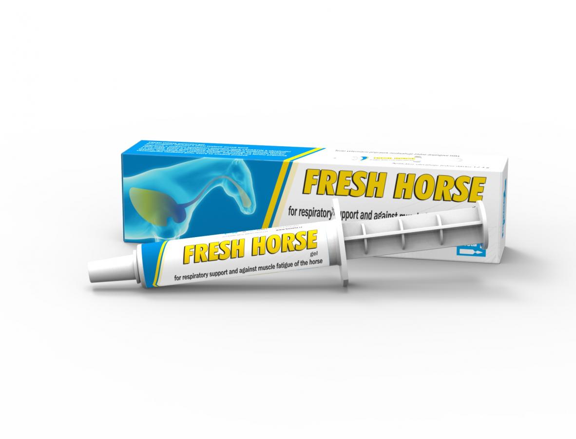 Fresh Horse oral gel for respiratory support and against muscle fatigue of the horse