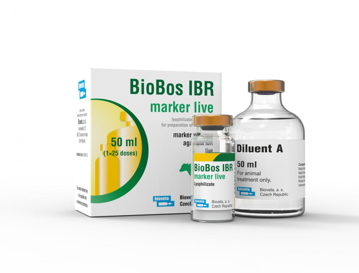 BioBos IBR marker live, lyophilisate and solvent for suspension