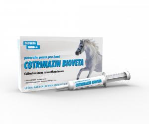 COTRIMAZIN Bioveta 288.2/58.0 mg/g oral paste Trimethoprimum, sulfadiazinum