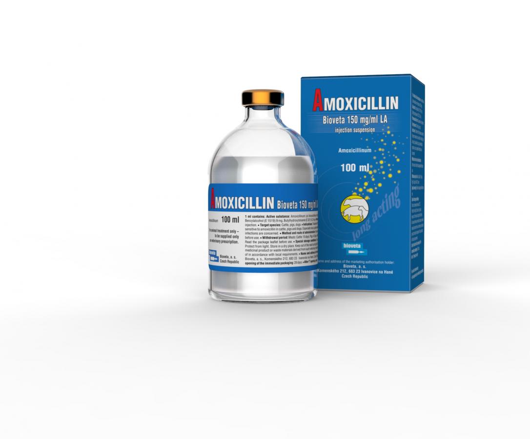 AMOXICILLIN Bioveta 150 mg/ml LA injection suspension