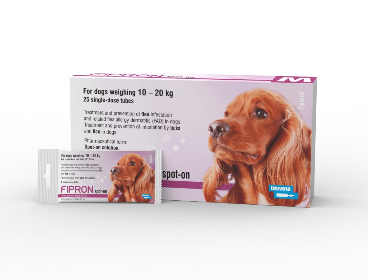 FIPRON 134 mg spot-on solution for dogs M