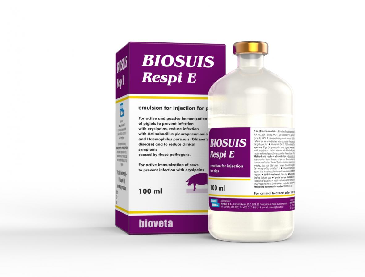 BIOSUIS Respi E, emulsion for injection for pigs