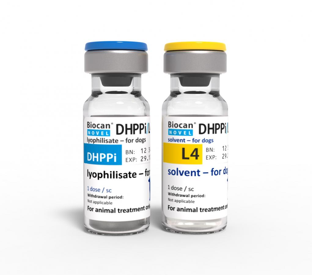 Biocan Novel DHPPi/L4, lyophilisate and solvent for suspension for injection for dogs