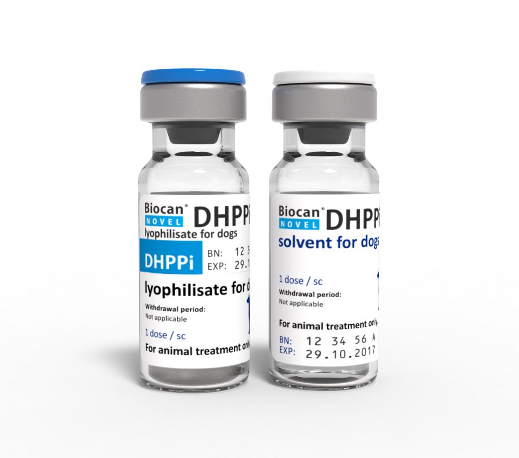 Biocan Novel DHPPi, lyophilisate and solvent for suspension for injection for dogs
